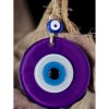 Mini Purple Nazar Bead Wall Decoration 10 cm Glass Wall Decoration