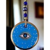 Blue Star Patterned Eye Wall Decoration Glass Wall Decoration