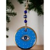 Blue Star Patterned Eye Wall Decoration Glass Wall Decoration