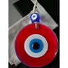 Transparent Red Evil Eye Beaded Wall Decoration 10 cm Glass Wall Decoration