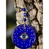 Blue Star Embroidered Eye Model Wall Decoration Nazar Beaded Wall Decoration