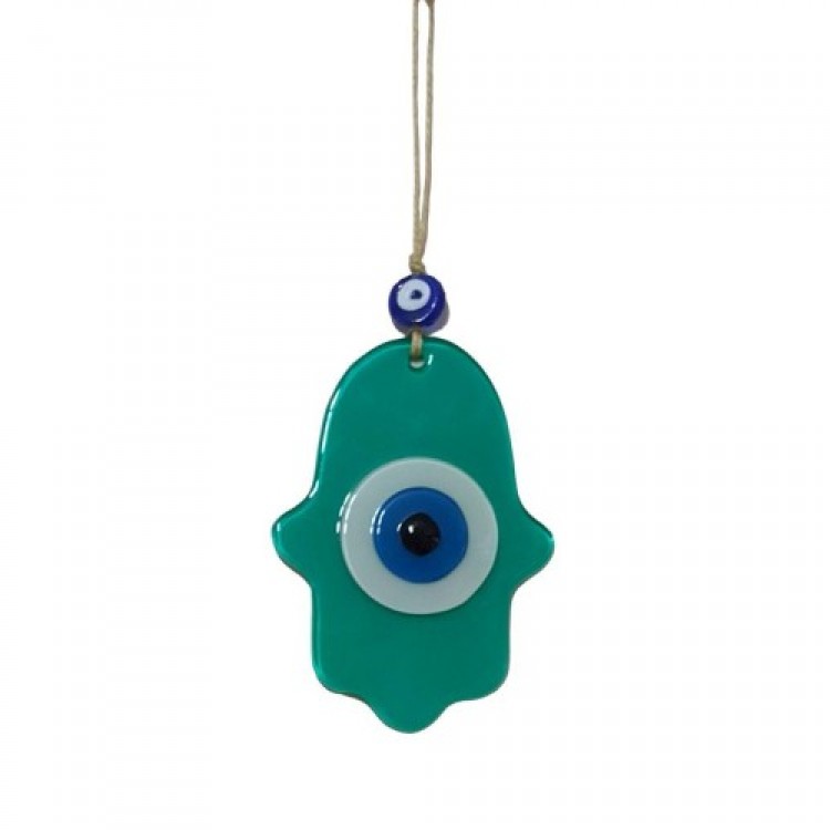 Nazar Boncuklu Jade Yeşili Fatma Ana Bereket Eli Cam Duvar Süsü Nazar Boncuklu Jade Yeşili Fatma Ana Bereket Eli Cam Duvar Süsü