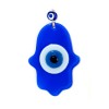 Blue Beaded Nazar Fatma Ana Blessing Hand Glass Wall Decoration