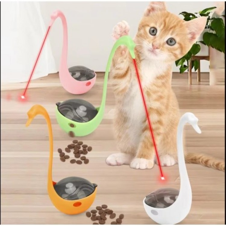 Swan-Shaped Laser Cat Toy
