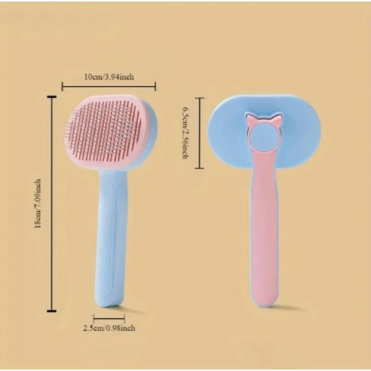 Self-Cleaning Fur Brush for Cats and Dogs
