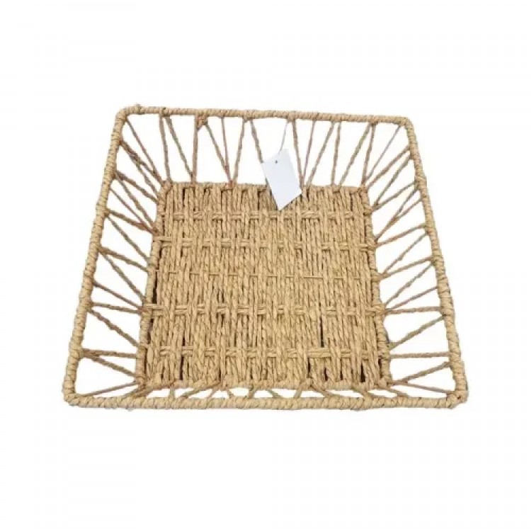 Doğal Örgü Kare Sepet Doğal Örgü Kare Sepet