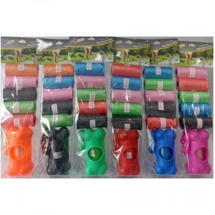 Dog Poop Bag Set 5+1