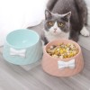 Mikopet Stylish Patterned Bow-Tied Food Bowl