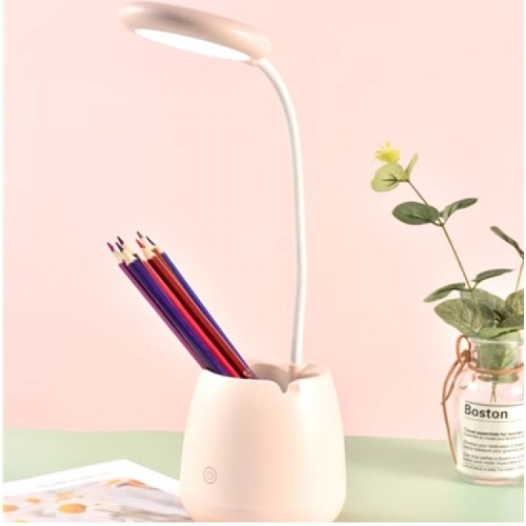 Ring LED USB Rechargeable Desk Lamp