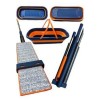 Foldable Cleaning Mop and Wheeled Bucket Set