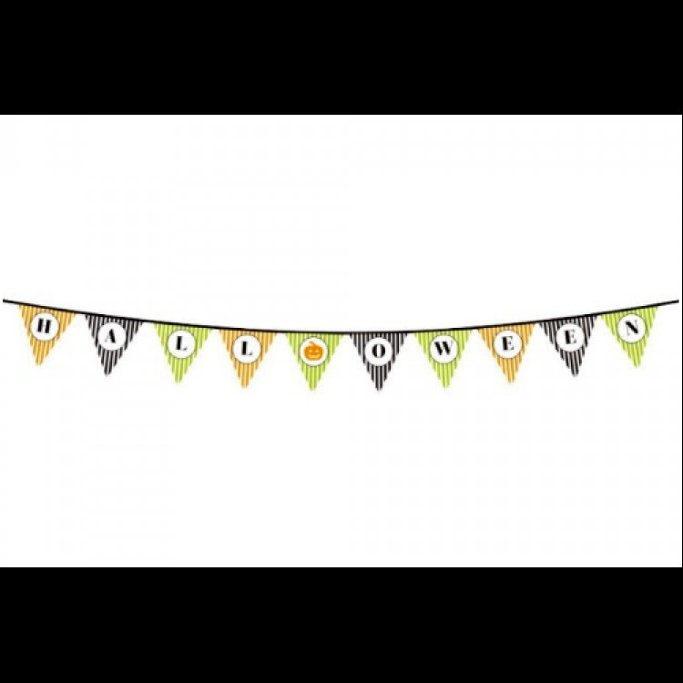 Halloween Kabak Banner Süsü