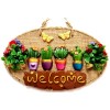 The Magic of Flowers Welcome Sign Door and Wall Decoration