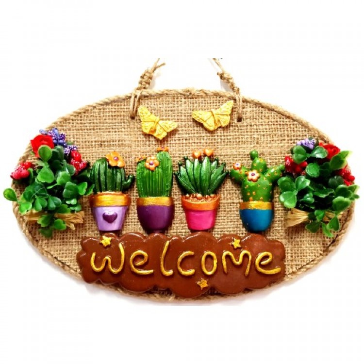 The Magic of Flowers Welcome Sign Door and Wall Decoration