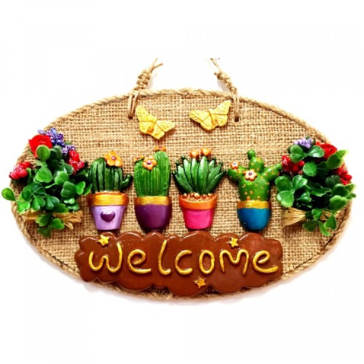 The Magic of Flowers Welcome Sign Door and Wall Decoration