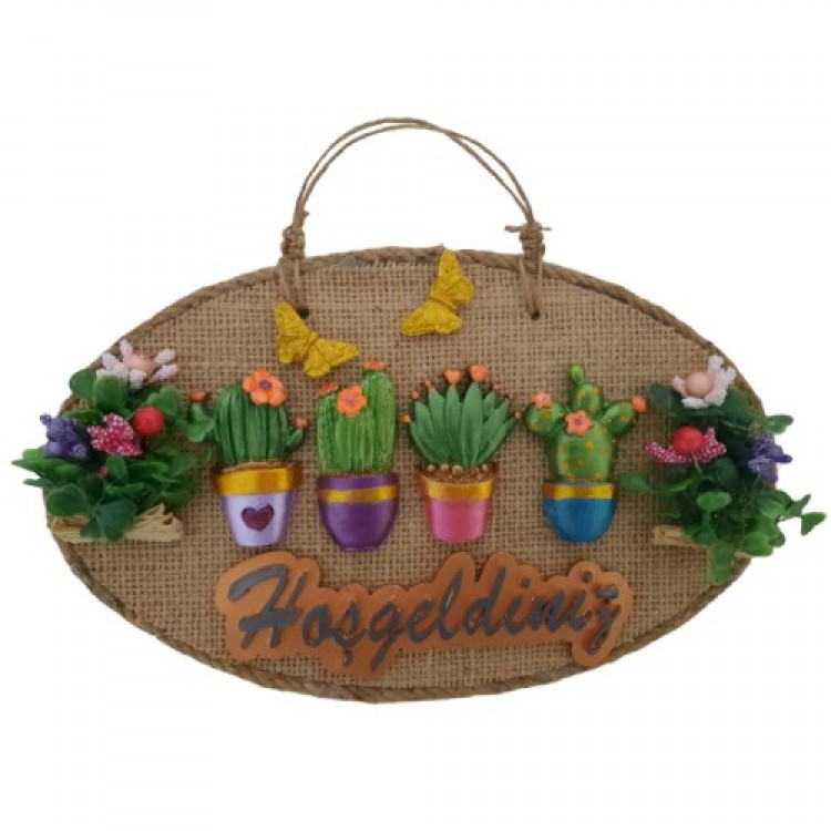 The Magic of Flowers Welcome Sign Door Decoration