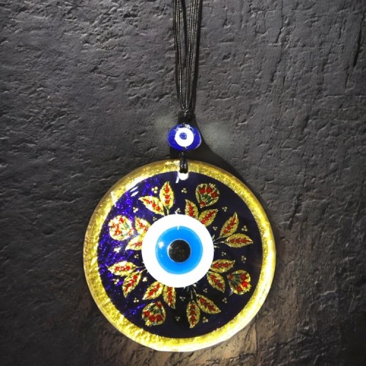 Red Tulip Gold Color Glass Ornament Gold Leaf Wall Decoration