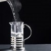 STAINLESS STEEL BODY FRENCH PRESS COFFEE AND TEA BREWING APPARATUS