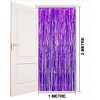Purple Extra Metallic Fringed Backdrop Curtain