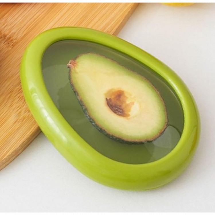 Avocado-Shaped Flexible Food Storage Containers