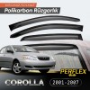 Toyota Corolla 2001-2007 Wind Deflector V2 Flat