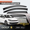 VW Golf 6 2008-2012 Wind Deflector V2 Flat