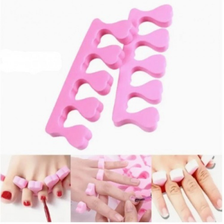 Toe Separator Sponge Manicure Pedicure Apparatus 5 PCS