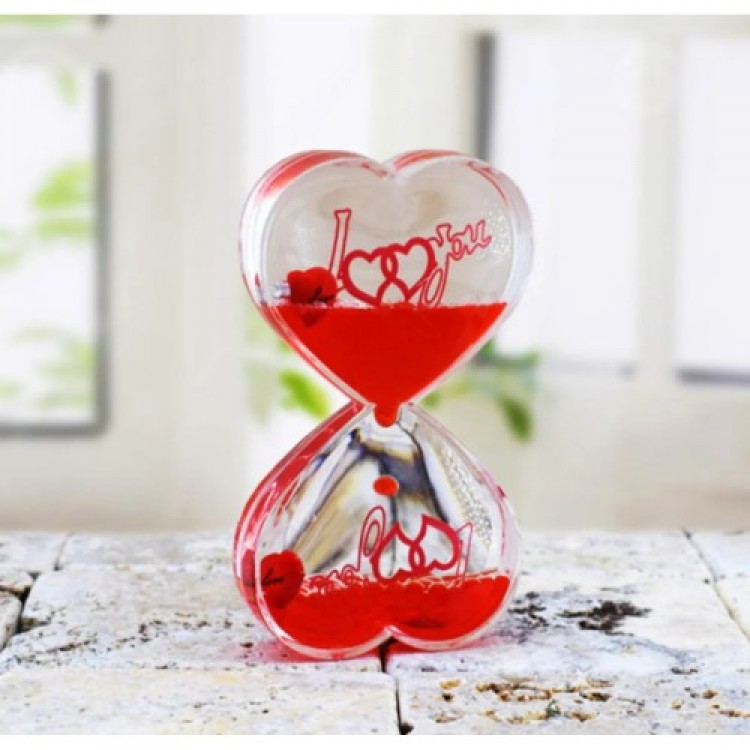 Kalp Şeklinde Jel Kum Saati Kalp Şeklinde Jel Kum Saati