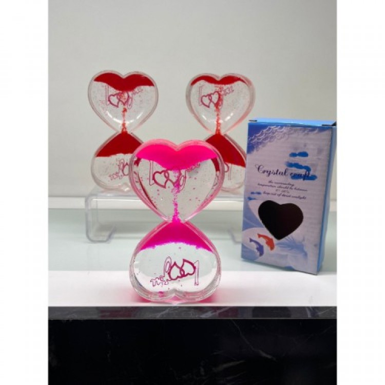 Kalp Şeklinde Jel Kum Saati Kalp Şeklinde Jel Kum Saati