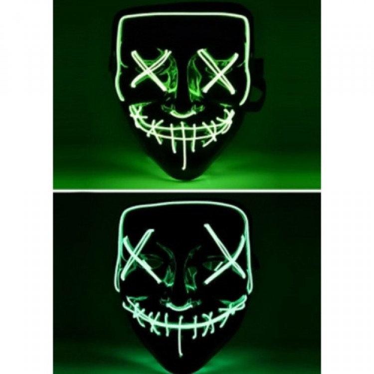 LED Lighted Green Mask