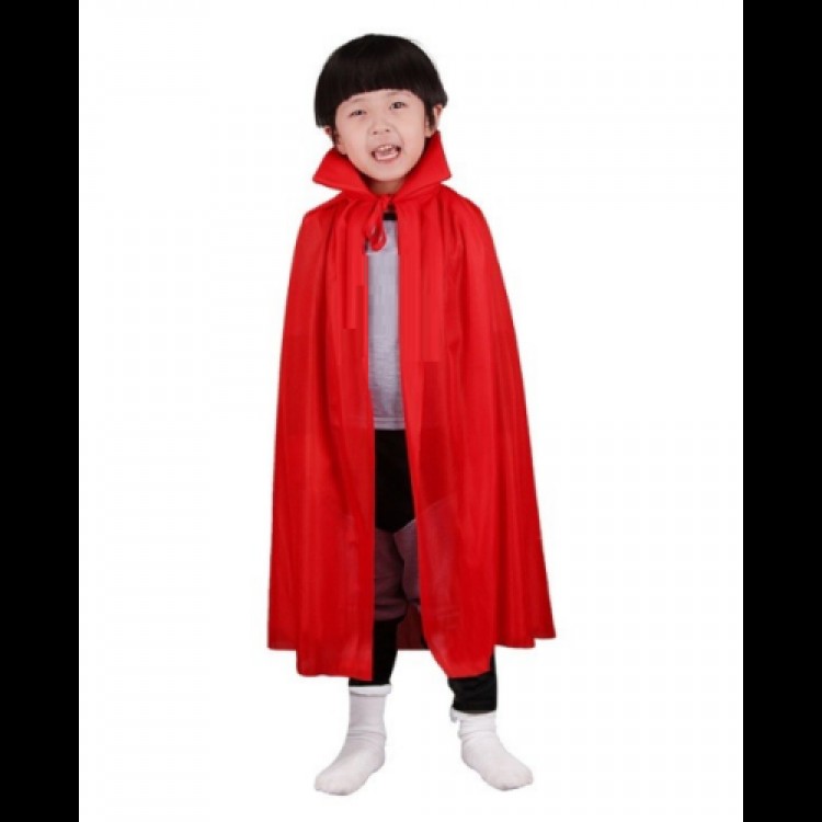 Red Collared Cape Children's Size 90 cm