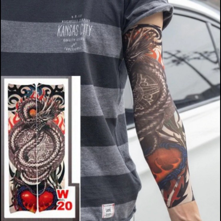 Wearable Arm and Leg Tattoo 3D Printed 2 Piece Model 7