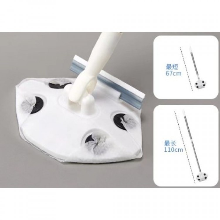 Practical Wet Wipe Compatible Mop with Pull-Out Handle Practical Wet Wipe Compatible Mop with Pull-Out Handle