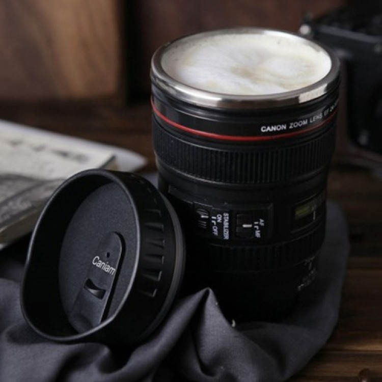 Steel Objective Lens Design Mug
