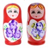 Traditional Decorative Wooden Matryoshka Set from Russia, 5 Pieces