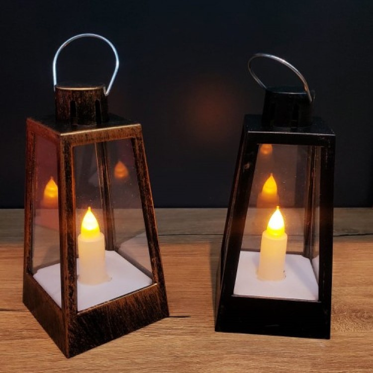 Decorative Battery-Operated LED Candle Lantern Hanging Lantern
