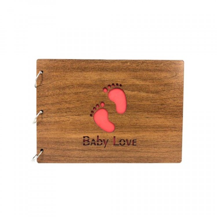 Dekoratif Ahşap Baby Love Albüm