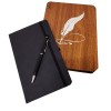 Pen and Leather Notebook Set