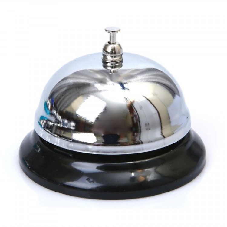 Silver-Colored Metal Reception Bell