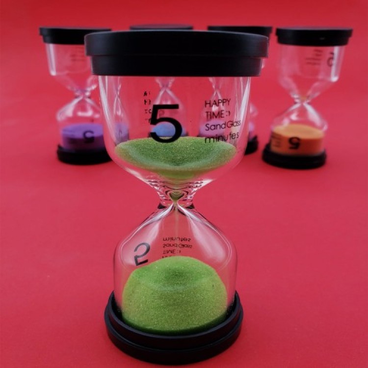 Wooden Decorative Hourglass 5 Minutes