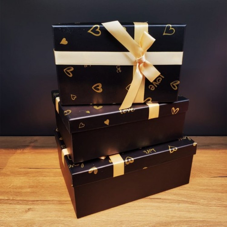 Rectangular Gift Box 3-Piece Set