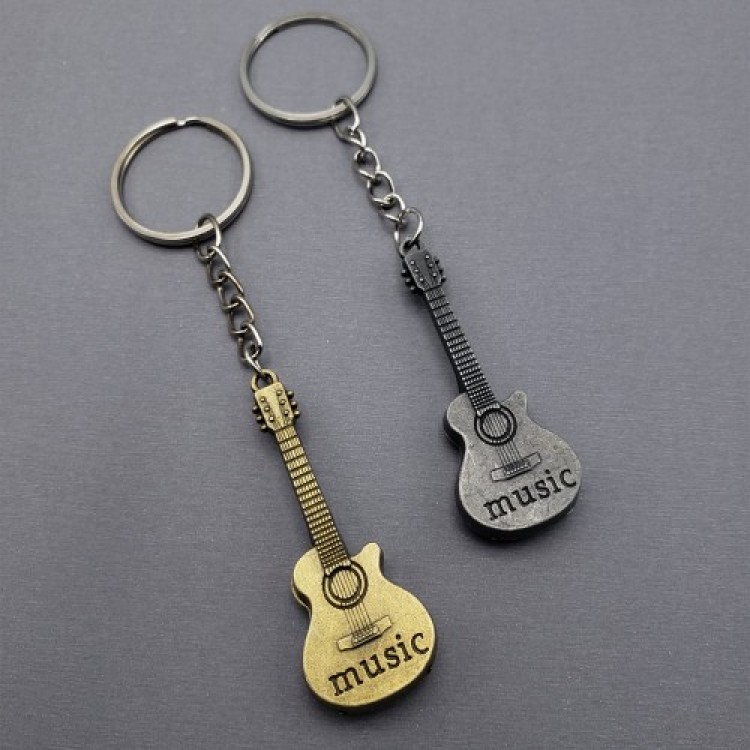 Metal Guitar Keychain Metal Guitar Keychain