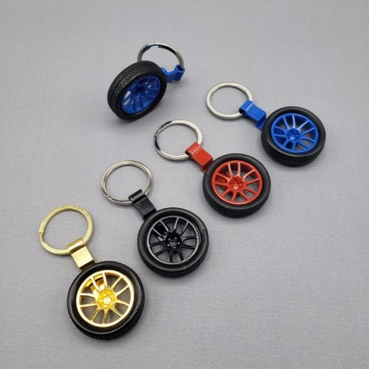 Wheel-Shaped Keyring