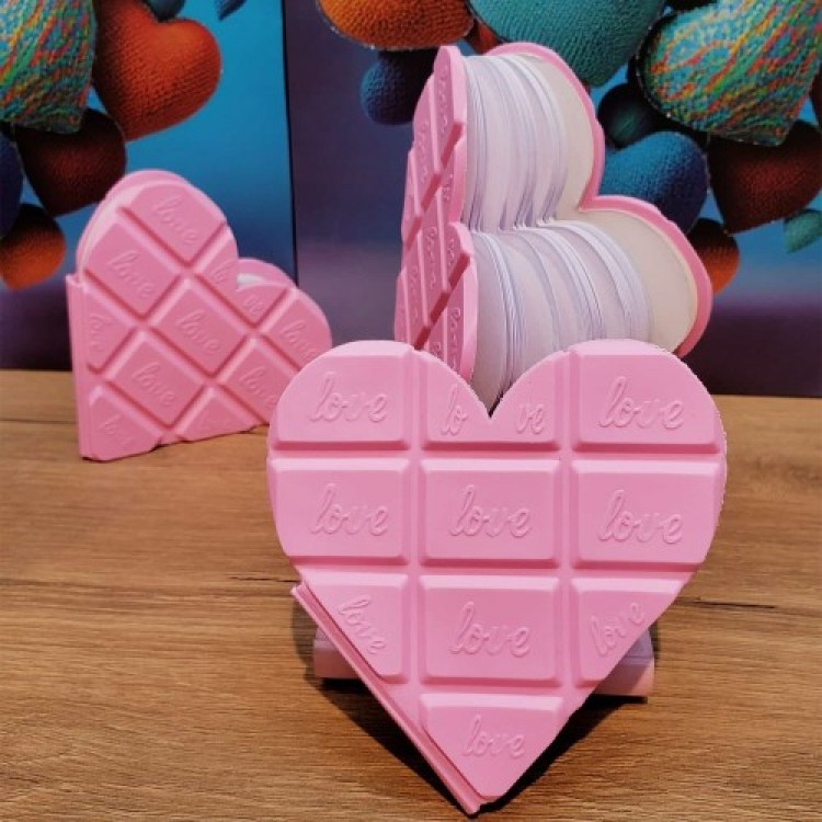 Kalpli Çikolata Not Defteri Kalpli Çikolata Not Defteri