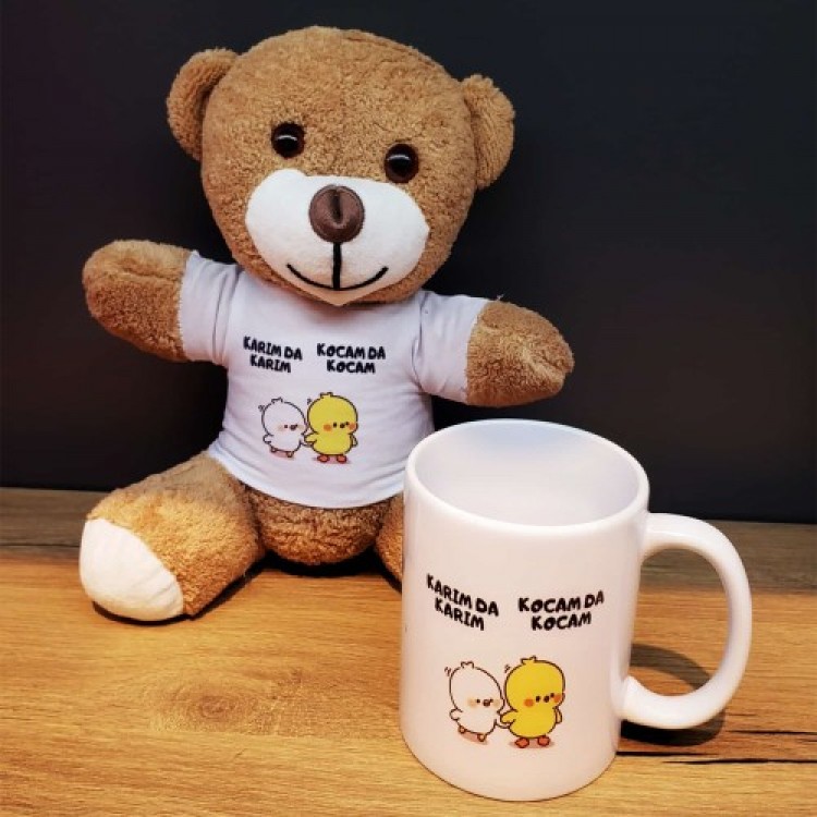 Plush Toy Bear and Mug Set