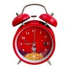 Astronaut-Designed Metal Red Desk Alarm Clock