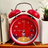 Astronaut-Designed Metal Red Desk Alarm Clock
