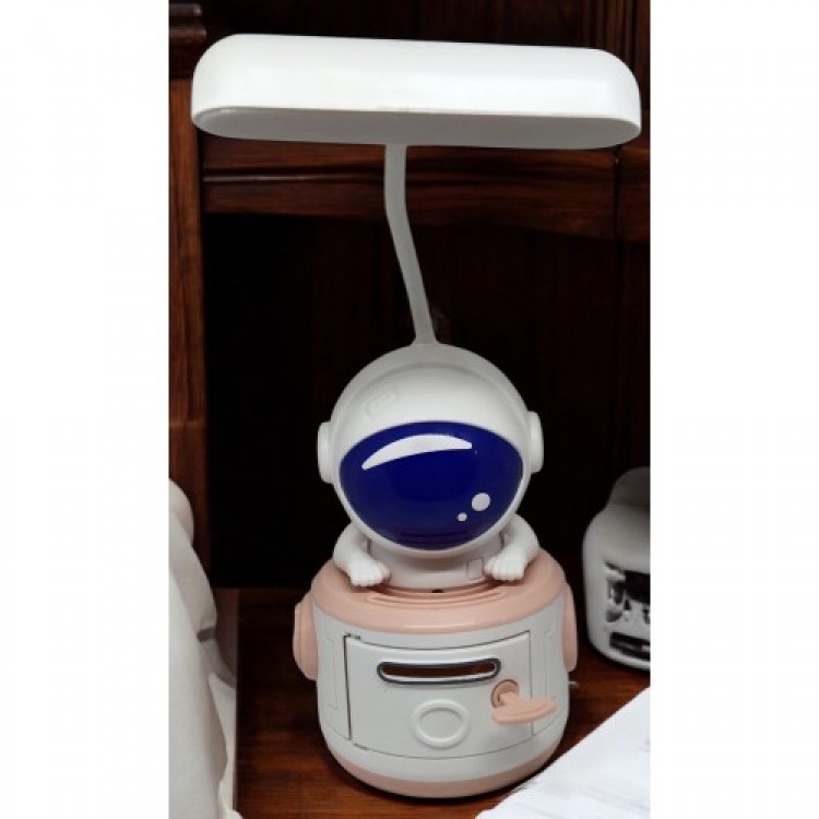 Astronaut-Shaped Piggy Bank Rechargeable Desk Lamp