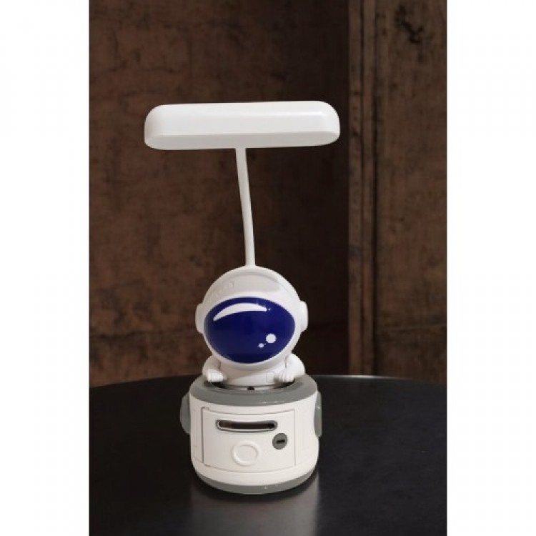 Astronaut-Shaped Rechargeable Piggy Bank Desk Lamp
