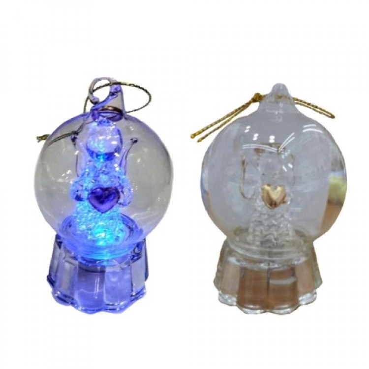 Lighted Globe with Angel Figure