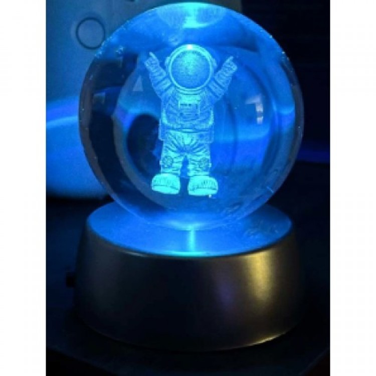 ASTRONOT Plastic-Bottomed Illuminated Glass Sphere 6cm